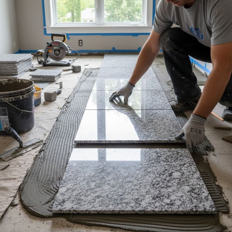 Stone Floor Installation